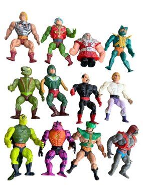 Vintage He-Man Masters Of The Universe Action Figures Lot Of 12 Collectibles